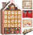 BRUBAKER Reusable Wooden Advent Calendar to Fill - Gingerbread House with LED Lighting - DIY Christmas Calendar 10.31 x 17.72 x 2.17 inches