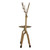 10.25" Small Bronze Reindeer Christmas Pillar Candle Holder